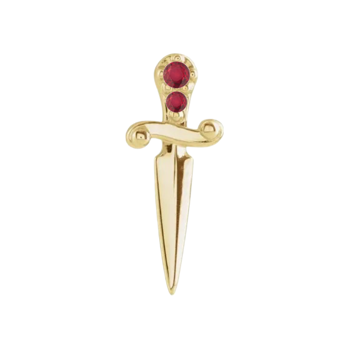 Ruby Dagger Earring