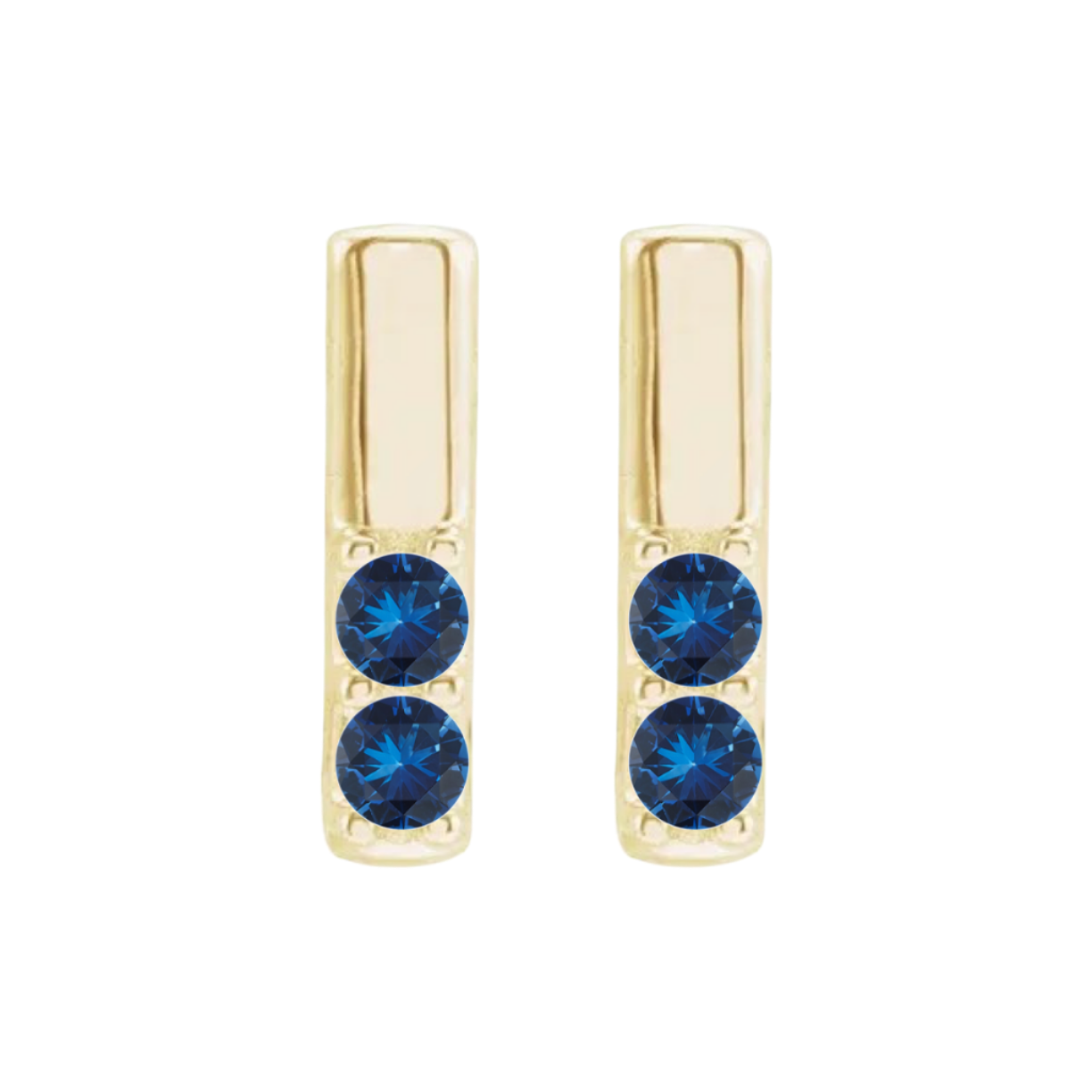 Sapphire Bar Earrings